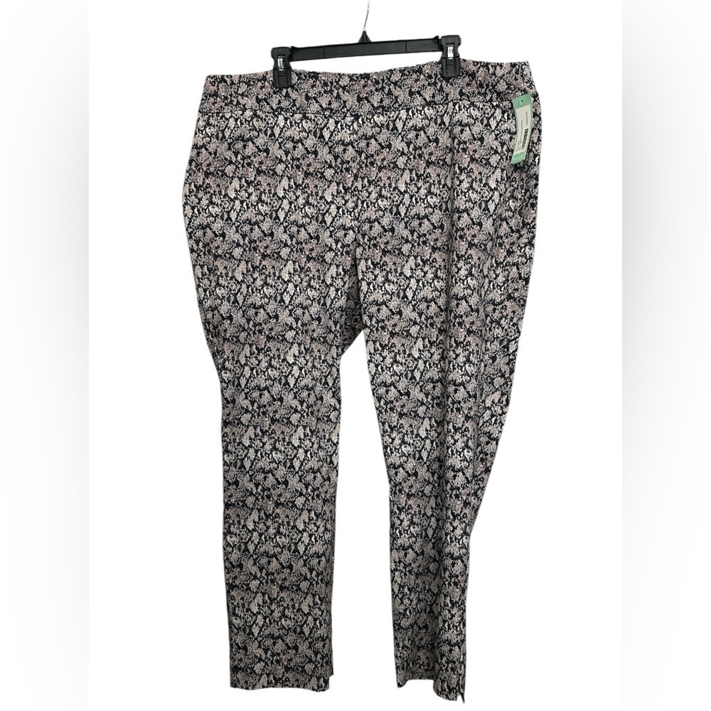 Erica Taylor Straight Leg Printed Pull On Pant 3X Snake Print Stitch Fix NWT